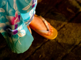 shoes and flowers on a background