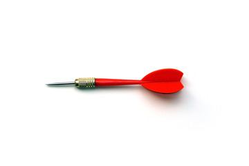 one dart on a white background,
