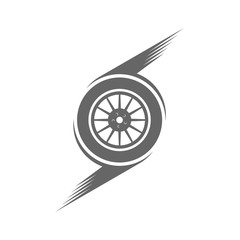 Tire logo vector icon illustration design template