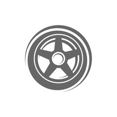 Tire logo vector icon illustration design template