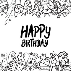 Doodle set of objects from a child’s life