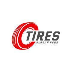 Fast Tire logo vector icon illustration design template