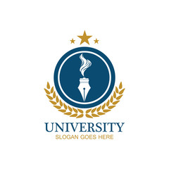 University, Academy, School and Course logo design template