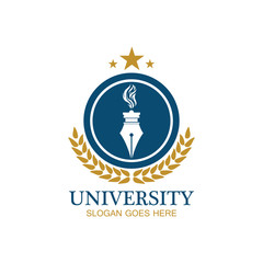 University, Academy, School and Course logo design template