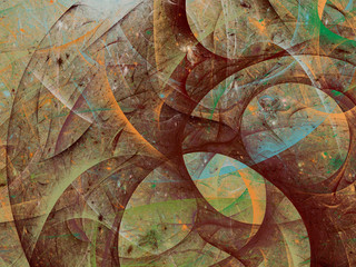 Fototapeta na wymiar brown abstract fractal background 3d rendering illustration