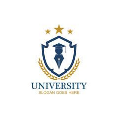 University, Academy, School and Course logo design template