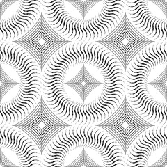 Seamless abstract pattern in black and white.