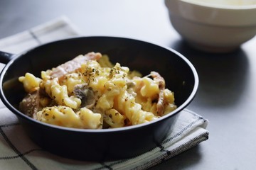 pasta with minced meat and vegetables