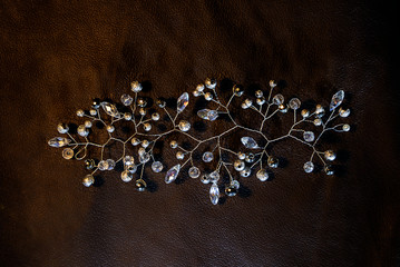 Handmade bead jewelry. Decorations for wedding hairstyles and any celebration in the form of twigs....