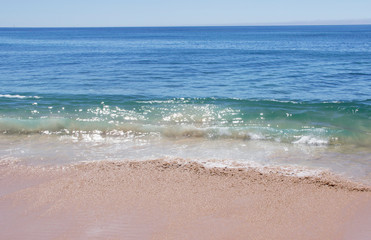 Beautiful seascape. Mediterranean coast.	