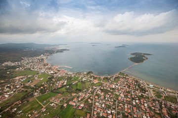 Fototapeta premium Urla, izmir. Aerial photo