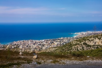 Fototapeta na wymiar Batroun Lebanon Panorama view