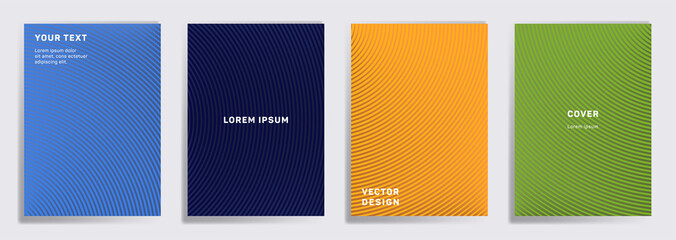 Radial semicircle geometric lines patterns.