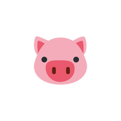 flat icons for pig,vector illustrations