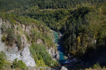 Naklejka na ściany i meble Mountain summer landscape. Canyon in Montenegro. 