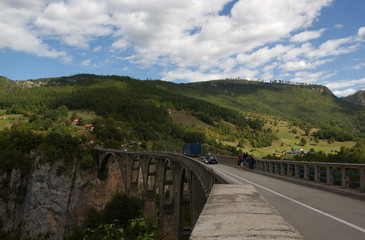 Canyon in Montenegro. Mountain landscape of Montenegro.