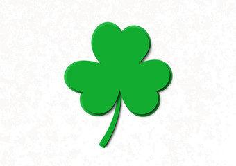 Shamrock clover leaf icon. Creative design element for St. Patrick's Day.