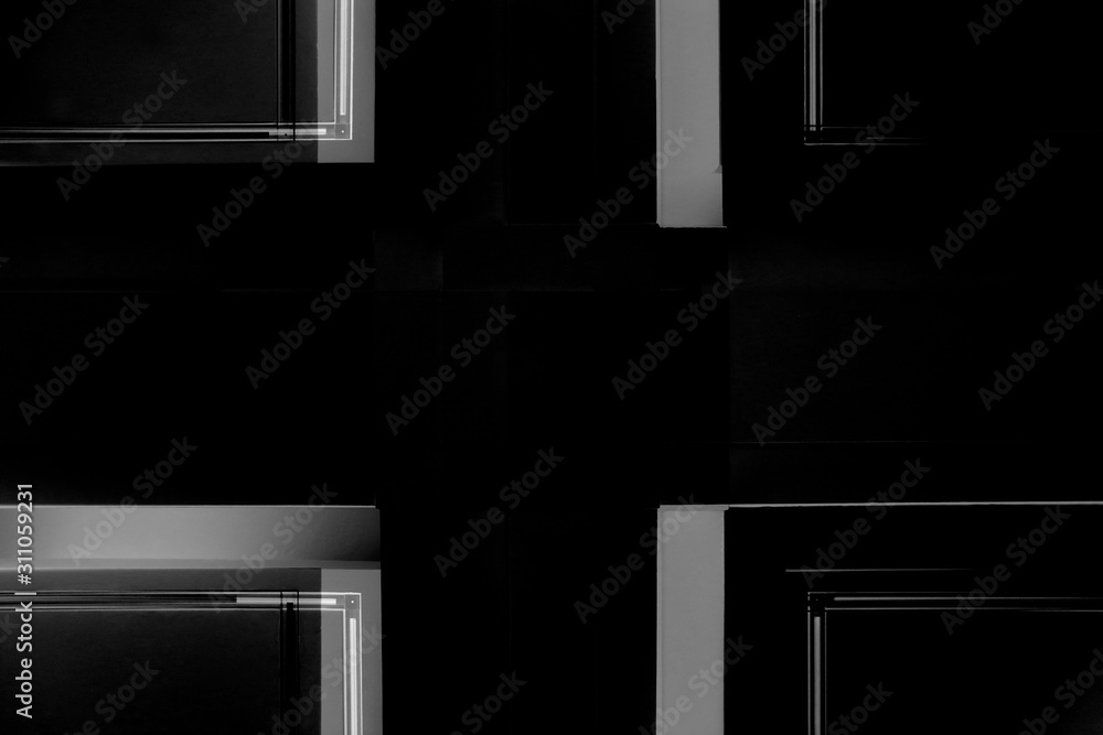 Poster photo of ceiling elements reworked in grunge technique. abstract minimal architecture, interior or t