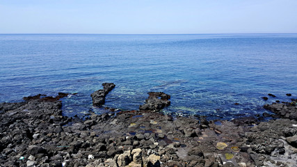 제주도 푸른 바다 해변