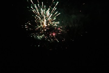 fireworks at night