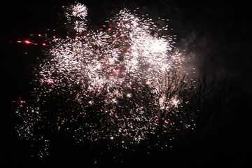 fireworks at night