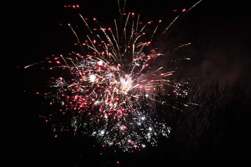 fireworks at night
