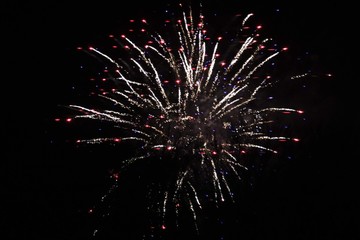 fireworks at night