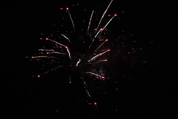 fireworks at night
