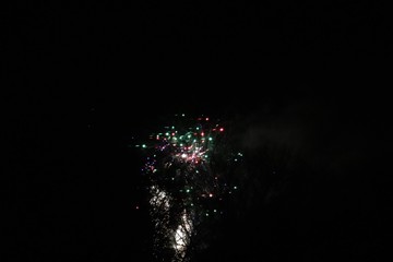fireworks at night 