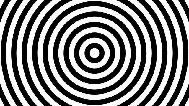 Hypnotic spiral loop movie. Optical effect seamless footage. 4K footage included green screen