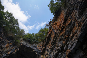 Melissani Cave on Kafalonia island (Greece)