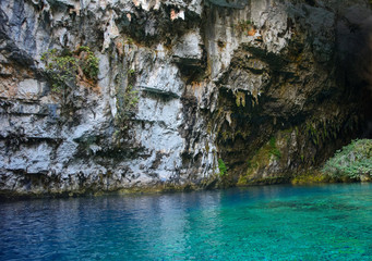 Melissani Cave on Kafalonia island (Greece)