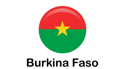 Burkina Faso flag, official colors and proportion correctly. National Burkina Faso flag.