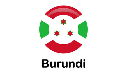 original and simple Burundi flag isolated in official colors and Proportion Correctly