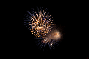 Fototapeta premium Beautiful Firework in the sky, celebration and new year concept