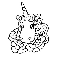 vector illustration unicorn