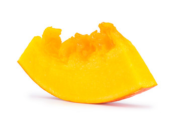 small pieces of pumpkin isolate on white
