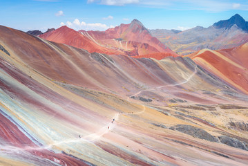 Rainbow Mountain, in de buurt van Cusco, Peru