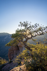 Sun sets over the mountains of West Texas.