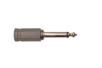 audio ts male connector on the white background