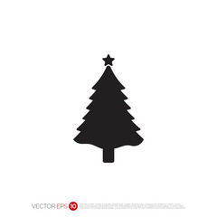 Pictograph of christmas tree for template icon vector designs.