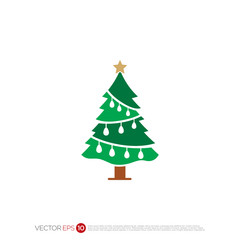 Pictograph of christmas tree for template icon vector designs.