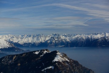 Obraz premium Mountain summit view