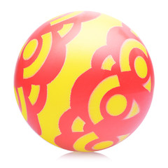 Детский резиновый мяч для активного отдыха и игры, изолированный на белом фоне