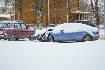 Car wrecked in accident