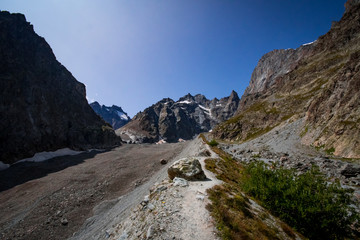 Mountaineering in the Ecrins Massif in the French Alps