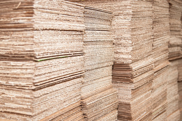 Corrugated cardboard cut for production of boxes for various foodstuffs, environment free of plastic