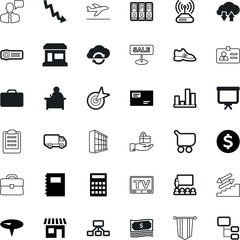 business vector icon set such as: urban, climbing, router, security, choice, personal, name, decorative, portfolio, ship, page, job, darts, celebrate, award, fly, desk, voyage, student, analysis