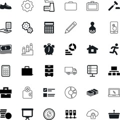 business vector icon set such as: accept, quality, human, site, judgement, validate, judgment, house, vehicle, archive, tap, map, gold, snickers, reminder, corporate, creative, pad, touchscreen, sale