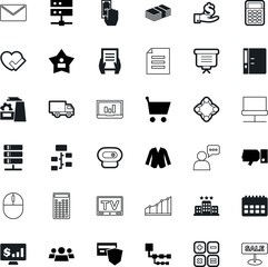 business vector icon set such as: client, hotel, avatar, persons, show, favorite, apartment, employee, device, click, seo, secure, vote, give, plan, app, transportation, gift, text, speech, star